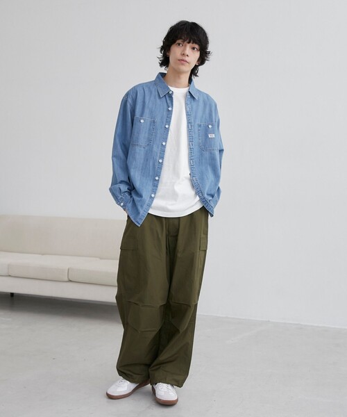 SMITH’S（スミス）別注デニムワークシャツ（コバルト／ネイビー）（シャツ/ブラウス）｜SMITH'S（スミス）