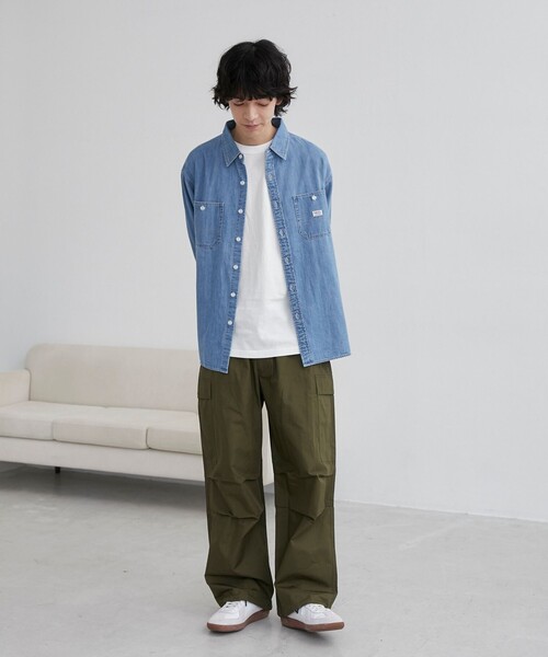 SMITH’S（スミス）別注デニムワークシャツ（コバルト／ネイビー）（シャツ/ブラウス）｜SMITH'S（スミス）