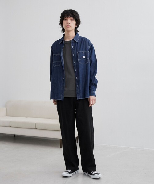 SMITH’S（スミス）別注デニムワークシャツ（コバルト／ネイビー）（シャツ/ブラウス）｜SMITH'S（スミス）