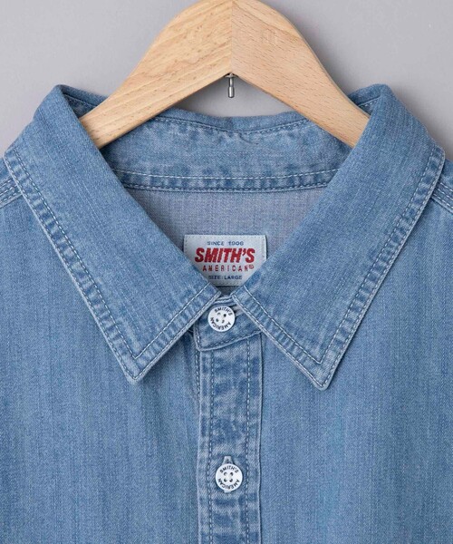 SMITH’S（スミス）別注デニムワークシャツ（コバルト／ネイビー）（シャツ/ブラウス）｜SMITH'S（スミス）