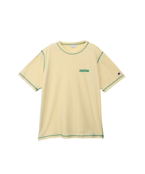Champion(チャンピオン)の「【Champion/チャンピオン】レディース ショートスリーブTシャツ(Tシャツ/カットソー・レディース・オートミール/ライトピンク/サックスブルー/ペールイエロー・LARGE/MEDIUM)」の2枚目の写真