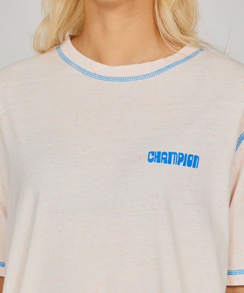 Champion(チャンピオン)の「【Champion/チャンピオン】レディース ショートスリーブTシャツ(Tシャツ/カットソー・レディース・オートミール/ライトピンク/サックスブルー/ペールイエロー・LARGE/MEDIUM)」の17枚目の写真