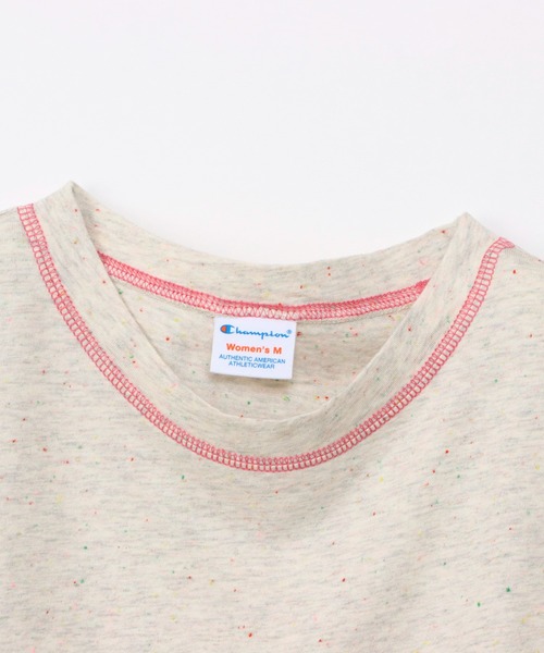 Champion(チャンピオン)の「【Champion/チャンピオン】レディース ショートスリーブTシャツ(Tシャツ/カットソー・レディース・オートミール/ライトピンク/サックスブルー/ペールイエロー・LARGE/MEDIUM)」の7枚目の写真