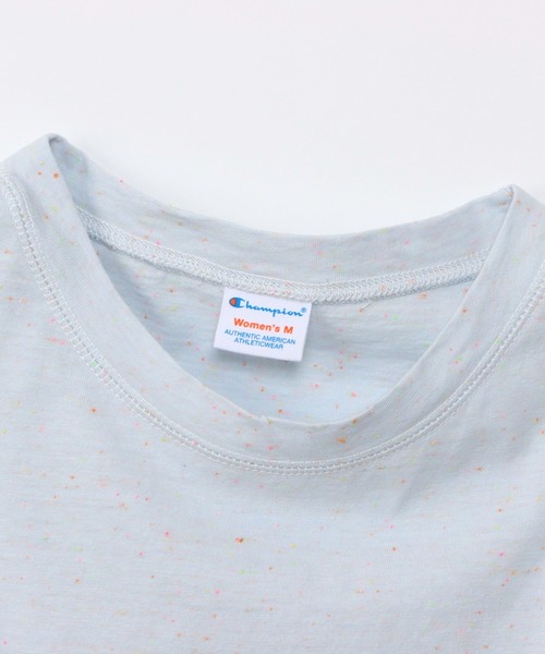 Champion(チャンピオン)の「【Champion/チャンピオン】レディース ショートスリーブTシャツ(Tシャツ/カットソー・レディース・オートミール/ライトピンク/サックスブルー/ペールイエロー・LARGE/MEDIUM)」の11枚目の写真