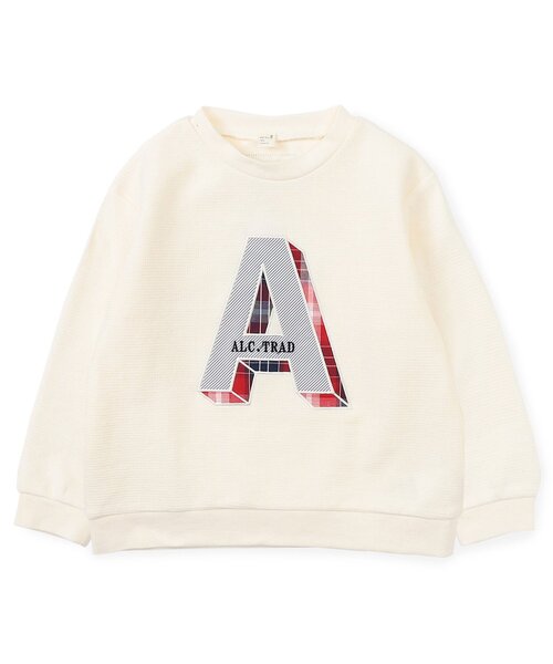 apres les cours（アプレレクール）の「アルファベットモチーフTシャツ（Tシャツ/カットソー・キッズ・ネイビー/アイボリー・130/80/90/100/110/120）」の8枚目の写真