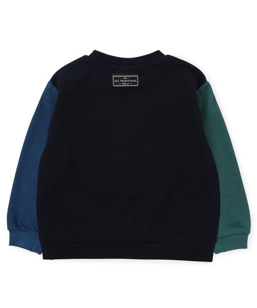 apres les cours（アプレレクール）の「アルファベットモチーフTシャツ（Tシャツ/カットソー・キッズ・ネイビー/アイボリー・130/80/90/100/110/120）」の11枚目の写真