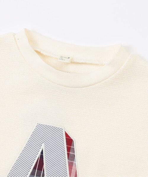 apres les cours（アプレレクール）の「アルファベットモチーフTシャツ（Tシャツ/カットソー・キッズ・ネイビー/アイボリー・130/80/90/100/110/120）」の12枚目の写真