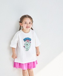 【綿100%】【リンクコーデ】オリジナル ポップ グラフィック 半袖 Tシャツ