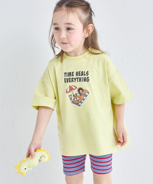 pairmanon（ペアマノン）の「【綿100%】【リンクコーデ】オリジナル ポップ グラフィック 半袖 Tシャツ（Tシャツ/カットソー・キッズ・ブラック系その他2/ブルー系その他2/ブルー系その他3/ブラウン系その他/ピンク系その他/ベージュ系その他4/ホワイト系その他/ベージュ系その他/ブラック系その他/ブラック系その他3/ホワイト系その他2/ホワイト系その他3/グリーン系その他/ブルー系その他/ピンク系その他2/ピンク系その他3/ベージュ系その他2/ベージュ系その他3・120/110/140/100/90/130/150/80）」の12枚目の写真