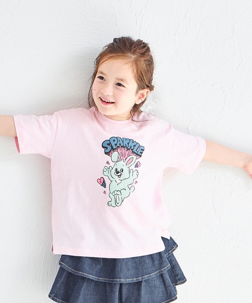 pairmanon（ペアマノン）の「【綿100%】【リンクコーデ】オリジナル ポップ グラフィック 半袖 Tシャツ（Tシャツ/カットソー・キッズ・ブラック系その他2/ブルー系その他2/ブルー系その他3/ブラウン系その他/ピンク系その他/ベージュ系その他4/ホワイト系その他/ベージュ系その他/ブラック系その他/ブラック系その他3/ホワイト系その他2/ホワイト系その他3/グリーン系その他/ブルー系その他/ピンク系その他2/ピンク系その他3/ベージュ系その他2/ベージュ系その他3・120/110/140/100/90/130/150/80）」の17枚目の写真