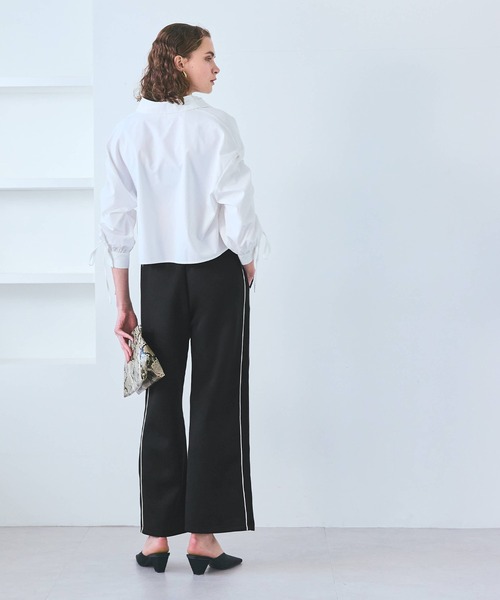 coca（coca）（コカ）の「ソフトスウェットラインパンツ（スウェットパンツ・レディース・アイボリー/ブラック・S/L/M）」の11枚目の写真