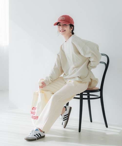 coca（coca）（コカ）の「ソフトスウェットラインパンツ（スウェットパンツ・レディース・アイボリー/ブラック・S/L/M）」の18枚目の写真