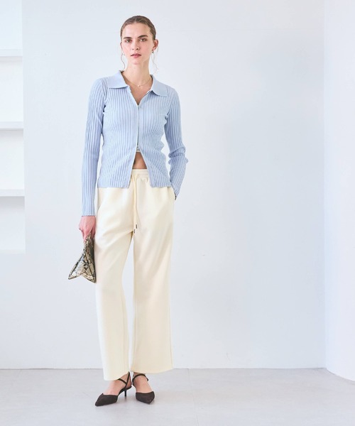 coca（coca）（コカ）の「ソフトスウェットラインパンツ（スウェットパンツ・レディース・アイボリー/ブラック・S/L/M）」の19枚目の写真