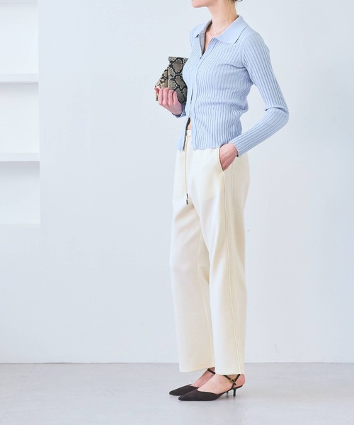 coca（coca）（コカ）の「ソフトスウェットラインパンツ（スウェットパンツ・レディース・アイボリー/ブラック・S/L/M）」の20枚目の写真