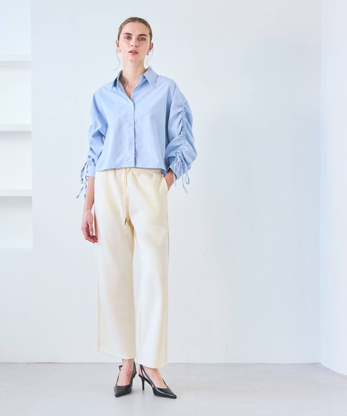 coca（coca）（コカ）の「ソフトスウェットラインパンツ（スウェットパンツ・レディース・アイボリー/ブラック・S/L/M）」の21枚目の写真