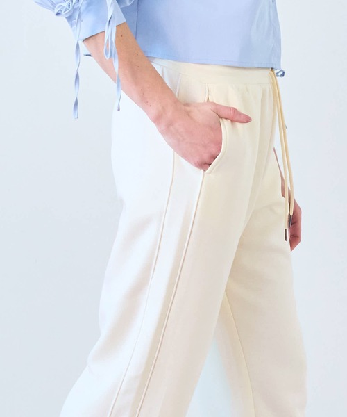 coca（coca）（コカ）の「ソフトスウェットラインパンツ（スウェットパンツ・レディース・アイボリー/ブラック・S/L/M）」の22枚目の写真