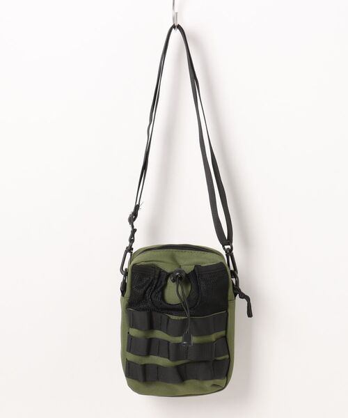 L LABEL（エルラベル）の「ドローコードミニショルダーサコッシュ（ショルダーバッグ・メンズ・ブラック/カーキ・FREE）」の9枚目の写真