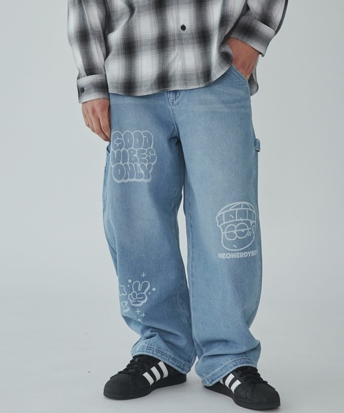 WEGO/【25年春夏新作】イージーペインターグラフィックデニムパンツ（デニムパンツ）｜WEGO（ウィゴー）