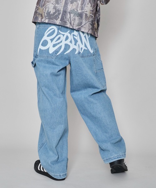 オてぃんページ セール】WEGO/イージーペインターグラフィックデニムパンツ
