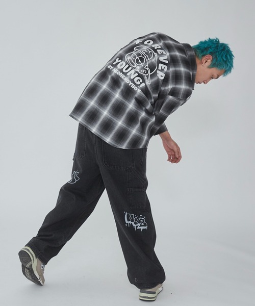 WEGO（ウィゴー）の「WEGO/イージーペインターグラフィックデニムパンツ（デニムパンツ・メンズ・その他1/その他2/その他4/その他3・LARGE/MEDIUM）」の22枚目の写真