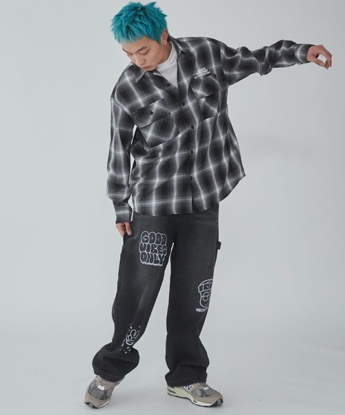 WEGO（ウィゴー）の「WEGO/イージーペインターグラフィックデニムパンツ（デニムパンツ・メンズ・その他1/その他2/その他4/その他3・LARGE/MEDIUM）」の7枚目の写真