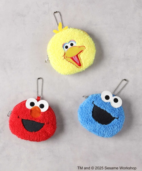 売れ筋アイテムラン セール】【SESAME STREET】フェイス丸型ポーチ（その他小物 小物