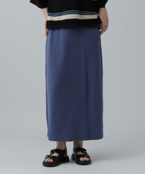 LEPSIM（レプシィム）の「ワッフルナロースカート　290315（スカート・レディース・ブラック/ブラック系その他/アイボリー/イエロー系その他/ピンク/レッド/ブルー・FREE）」の5枚目の写真