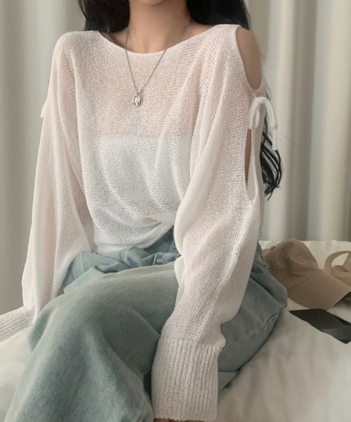 【最終価格】cygne オープンリボンニット knit | Cygne