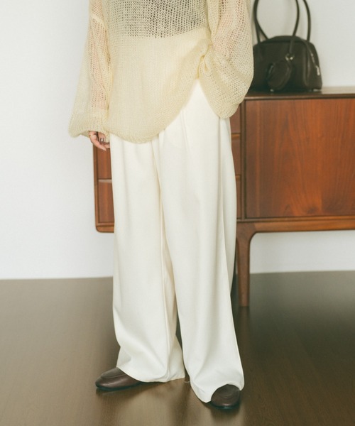 セール】ダブルタックスラックスパンツ/SMLサイズ展開【低身長向け/高