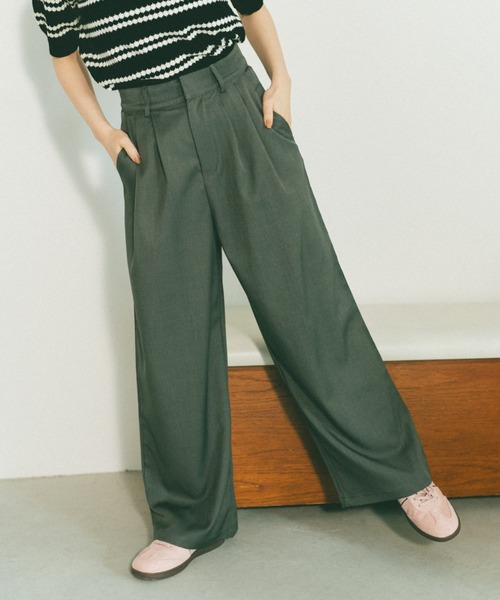 VANNIE U(ヴァニーユー)の「ダブルタックスラックスパンツ/SMLサイズ展開【低身長向け/高身長向け】(スラックス・レディース・アイボリー/グレー・SMALL/MEDIUM/LARGE)」の20枚目の写真
