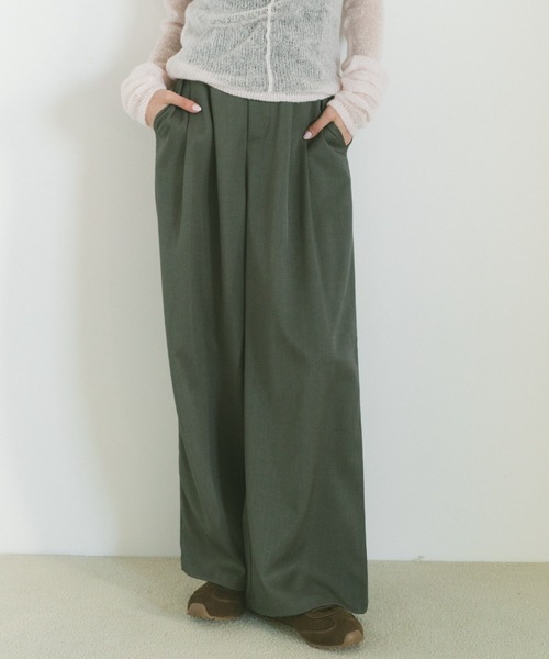 VANNIE U(ヴァニーユー)の「ダブルタックスラックスパンツ/SMLサイズ展開【低身長向け/高身長向け】(スラックス・レディース・アイボリー/グレー・SMALL/MEDIUM/LARGE)」の22枚目の写真