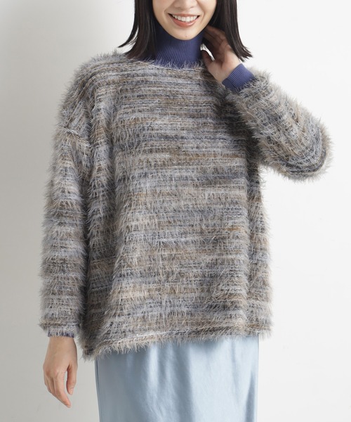 FOUND GOOD(ファウンドグッド)の「MIXシャギーPO(その他トップス・レディース・グリーン系8/グレー系5・M/S/L)」の2枚目の写真