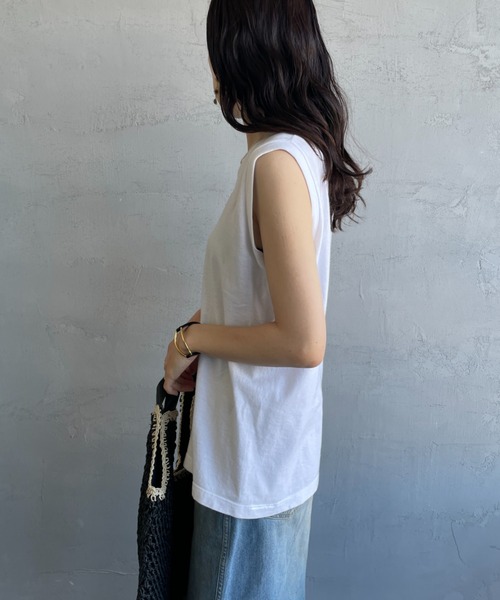 HANES（ヘインズ）の「[HANES/ヘインズ] 2P ジャパンフィット ノースリーブパックTシャツ（アソート）（タンクトップ・レディース・ホワイト×ブラック/ピンク・M/L）」の20枚目の写真