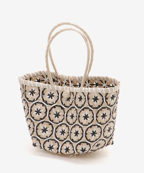 le.coeur blanc（ルクールブラン）の「フラワーモチーフトート（トートバッグ・レディース・ベージュ/ブラック・FREE）」の13枚目の写真