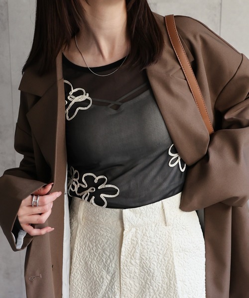 【DESERT ROSE】アシメトリーボートネックラメカットソー★TCS-181 Desert Rose tシャツ 「DESERT ROSE/デザートローズ