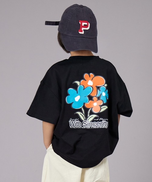 PAIRMANON STREET(ペアマノンストリート)の「【PAIRMANON STREET】オリジナル バック プリント 半袖 Tシャツ(Tシャツ/カットソー・キッズ・ホワイト/イエロー系その他/ベージュ系その他/ピンク系その他/ホワイト系その他2/ホワイト系その他3/ホワイト系その他4/ブラック系その他4/ブラック系その他5/カーキ/ブラック系その他2/ブラック系その他3/ベージュ系その他2/ベージュ系その他3/パープル系その他2/ブラック系その他/ホワイト系その他/イエロー/グリーン系その他/パープル系その他・140/150/160/90/100/110/120/130)」の10枚目の写真