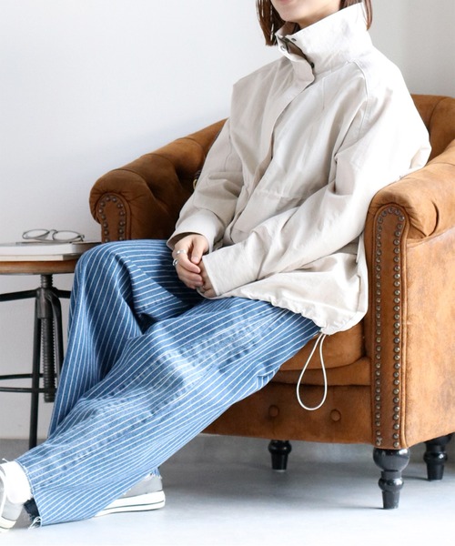 cepo（セポ）の「〈セットアップ可能〉グログランブラウジングドロストジャケット（ブルゾン・レディース・ブラック/グレー/オフホワイト・M）」の3枚目の写真