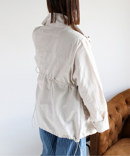 cepo（セポ）の「〈セットアップ可能〉グログランブラウジングドロストジャケット（ブルゾン・レディース・ブラック/グレー/オフホワイト・M）」の10枚目の写真