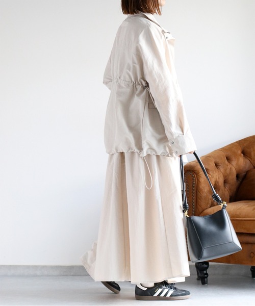 cepo（セポ）の「〈セットアップ可能〉グログランブラウジングドロストジャケット（ブルゾン・レディース・ブラック/グレー/オフホワイト・M）」の21枚目の写真