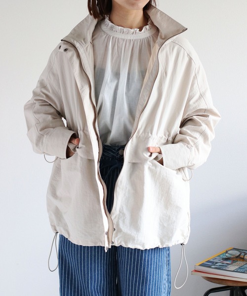 cepo（セポ）の「〈セットアップ可能〉グログランブラウジングドロストジャケット（ブルゾン・レディース・ブラック/グレー/オフホワイト・M）」の12枚目の写真