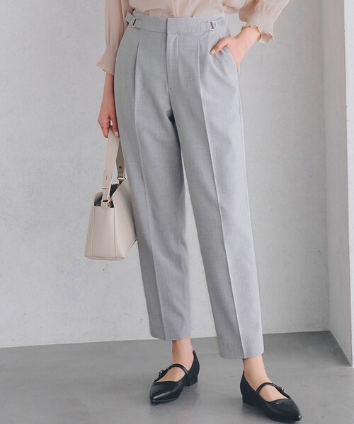 grove（グローブ）の「【洗濯機で洗える】2WAYストレッチテーパードパンツ（その他パンツ・レディース・ライトベージュ/グレー/ネイビー・02/03/04/01/05）」の2枚目の写真