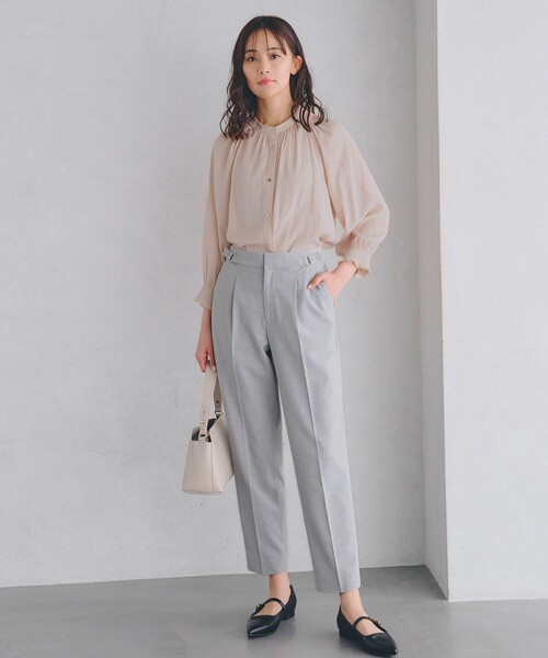 grove（グローブ）の「【洗濯機で洗える】2WAYストレッチテーパードパンツ（その他パンツ・レディース・ライトベージュ/グレー/ネイビー・02/03/04/01/05）」の17枚目の写真