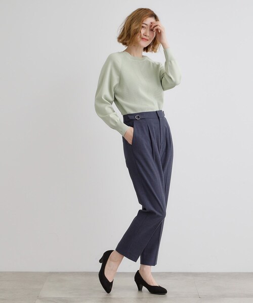 grove（グローブ）の「【洗濯機で洗える】2WAYストレッチテーパードパンツ（その他パンツ・レディース・ライトベージュ/グレー/ネイビー・02/03/04/01/05）」の6枚目の写真