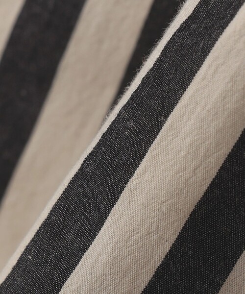 SHIPS any（シップス エニィ）の「SHIPS any:〈洗濯機可能〉コットン/リネン ストライプ バンドカラー シャツ◇（シャツ/ブラウス・メンズ・イエロー/グレー/ネイビー/ブルー/ライトブルー・MEDIUM/SMALL/X-LARGE/LARGE）」の6枚目の写真