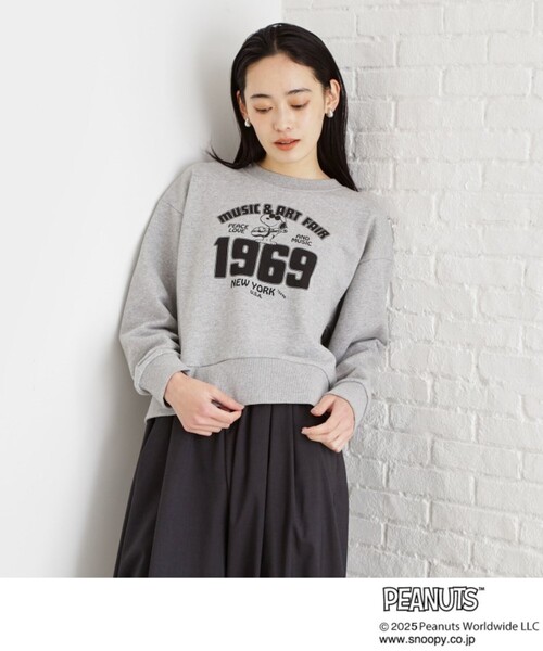 PEANUTS(ピーナッツ)の「PEANUTS スウェット1969 親子リンク(スウェット・レディース・アイボリー/スミクロ/グレー・12/13)」の14枚目の写真