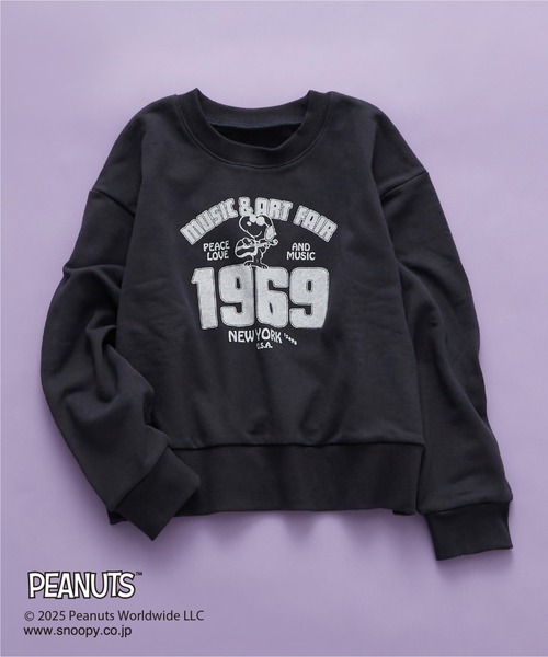 PEANUTS(ピーナッツ)の「PEANUTS スウェット1969 親子リンク(スウェット・レディース・アイボリー/スミクロ/グレー・12/13)」の3枚目の写真
