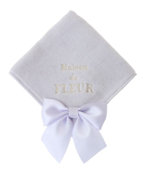 Maison de FLEUR（メゾンドフルール）の「ビッグリボンタオルハンカチ（ハンカチ/ハンドタオル・レディース・ライラック/ライトピンク/ブルー・FREE）」の7枚目の写真