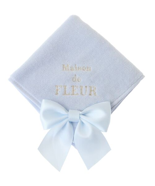 Maison de FLEUR（メゾンドフルール）の「ビッグリボンタオルハンカチ（ハンカチ/ハンドタオル・レディース・ライラック/ライトピンク/ブルー・FREE）」の6枚目の写真