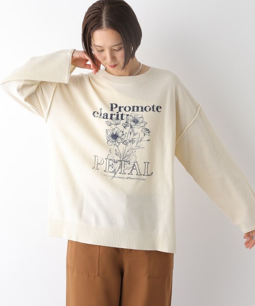 離脱する様売約済 セール】12ゲージプリントロゴプルオーバー 323290（ニット/セーター