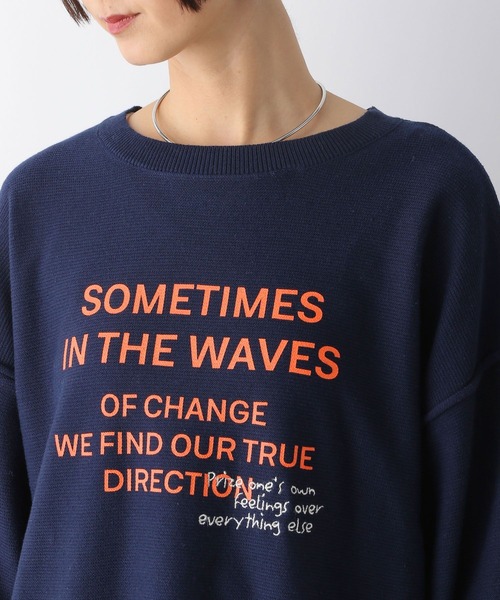セール】12ゲージプリントロゴプルオーバー 323290（ニット/セーター